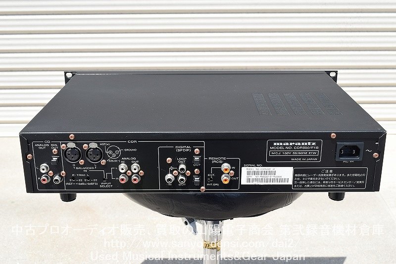 【中古音響機材 MARANTZ マランツ CDR500/F1B CDレコーダー