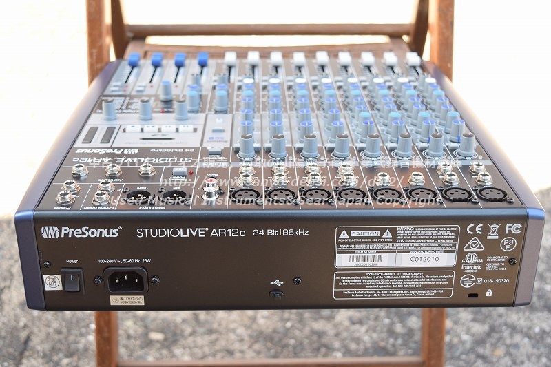 PreSonus studio live AR12c ハイブリッドミキサー｜中古 山陽電子商会 第弐録音機材倉庫