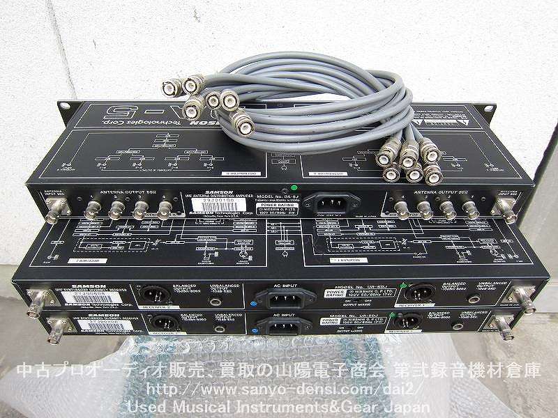 中古 SAMSON UR-5DJ / UH-5J/UT-5J ワイヤレス4波セット】 ワイヤレス