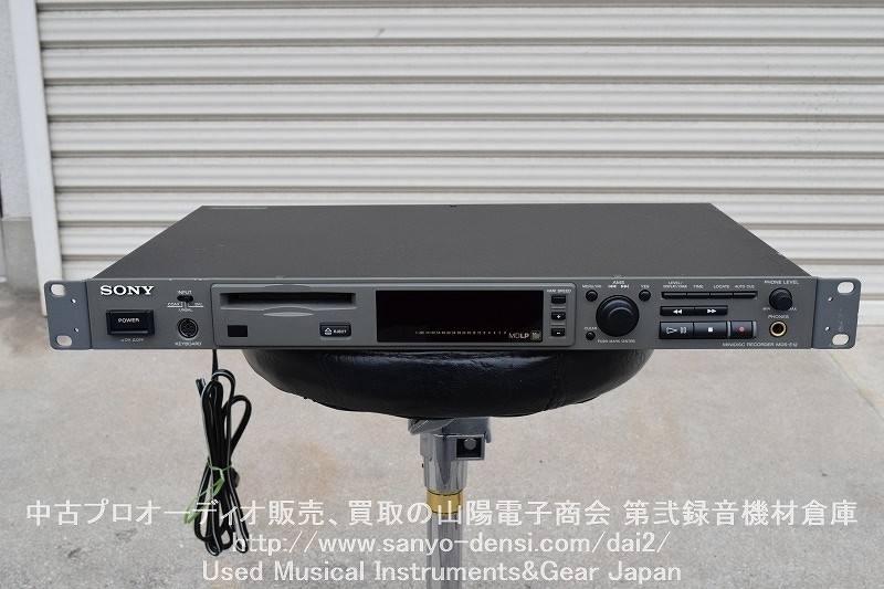 【良品】SONY MDS-E12 ブラック　業務用MDレコーダー（MDデッキ）