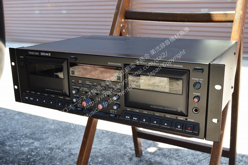 TASCAM (タスカム) 302MKⅡ ダブルカセットデッキ｜中古 山陽電子商会 第弐録音機材倉庫