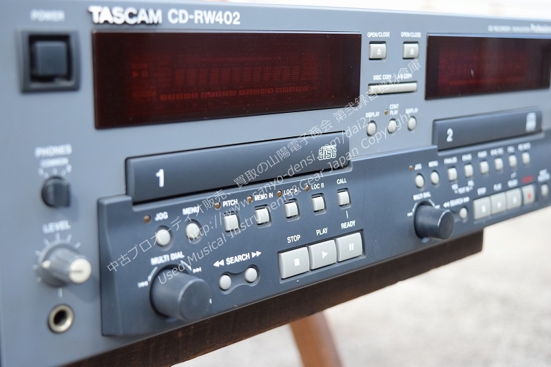 TASCAM CD-RW402 CDレコーダー/デュプリケーター｜中古 山陽電子商会 第弐録音機材倉庫