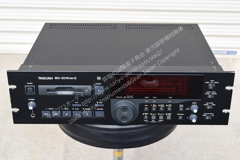 TASCAM 業務用ＭＤデッキ 工場 ＭＤー８０１Ｒ